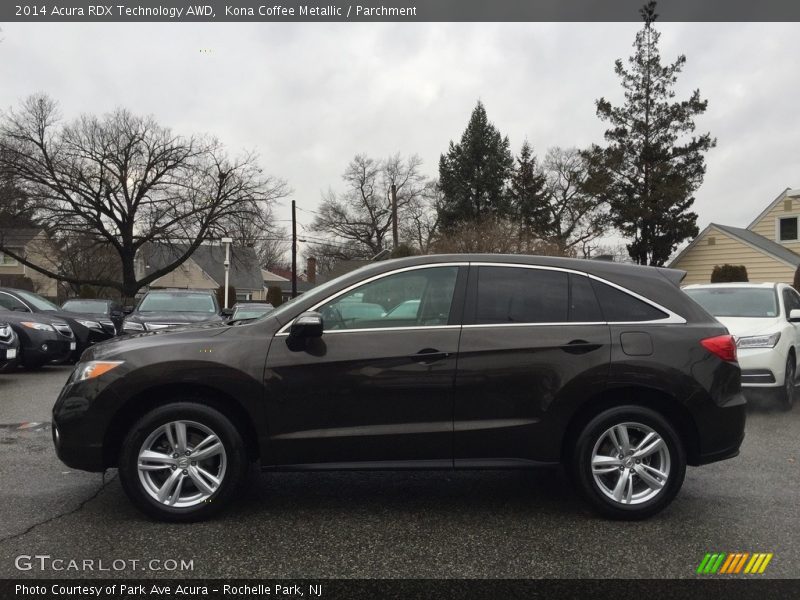 Kona Coffee Metallic / Parchment 2014 Acura RDX Technology AWD