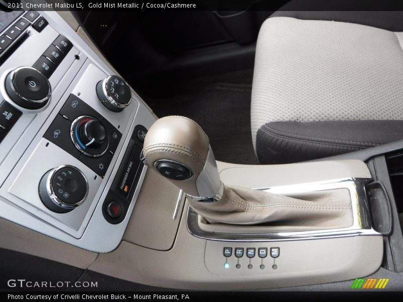 Gold Mist Metallic / Cocoa/Cashmere 2011 Chevrolet Malibu LS