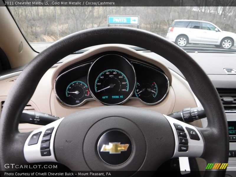 Gold Mist Metallic / Cocoa/Cashmere 2011 Chevrolet Malibu LS