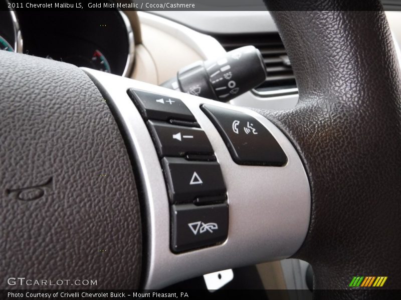 Gold Mist Metallic / Cocoa/Cashmere 2011 Chevrolet Malibu LS