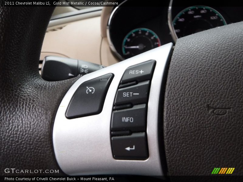 Gold Mist Metallic / Cocoa/Cashmere 2011 Chevrolet Malibu LS