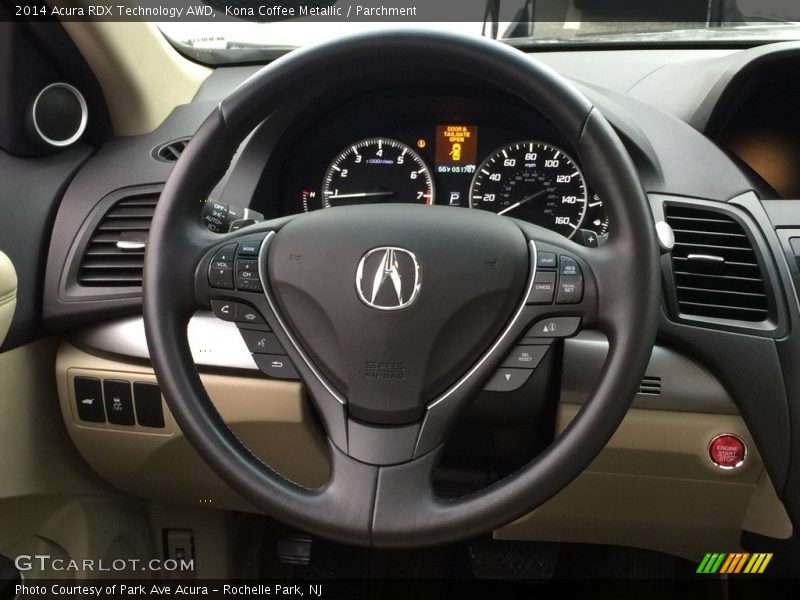 Kona Coffee Metallic / Parchment 2014 Acura RDX Technology AWD