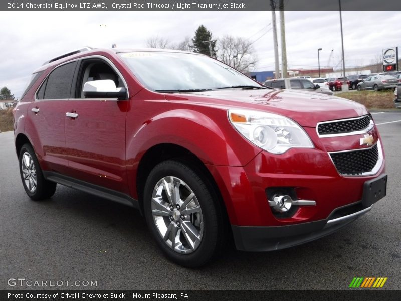 Crystal Red Tintcoat / Light Titanium/Jet Black 2014 Chevrolet Equinox LTZ AWD