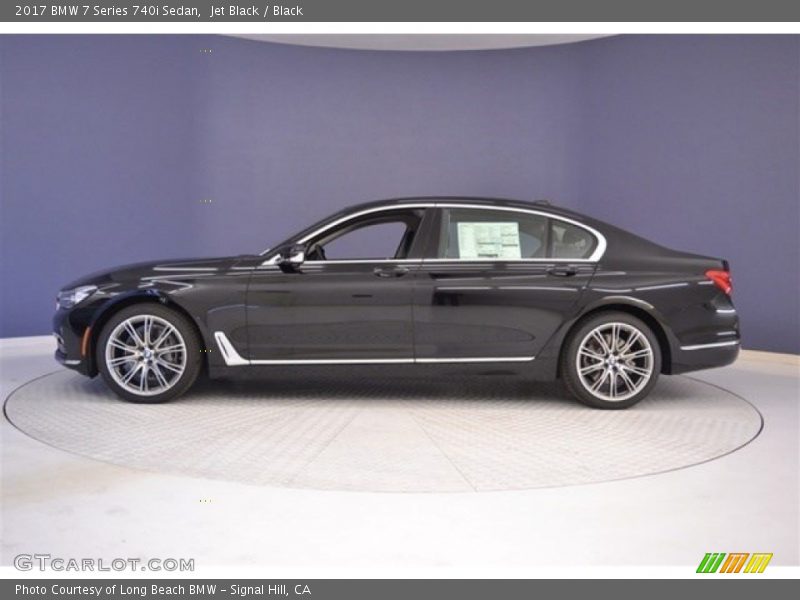 Jet Black / Black 2017 BMW 7 Series 740i Sedan