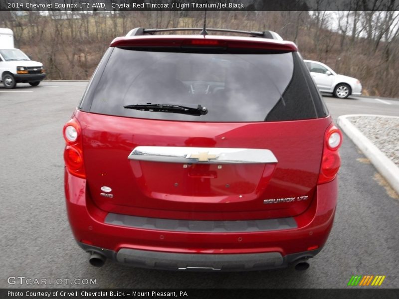 Crystal Red Tintcoat / Light Titanium/Jet Black 2014 Chevrolet Equinox LTZ AWD