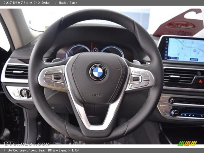 Jet Black / Black 2017 BMW 7 Series 740i Sedan