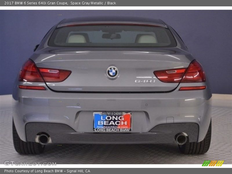 Space Gray Metallic / Black 2017 BMW 6 Series 640i Gran Coupe