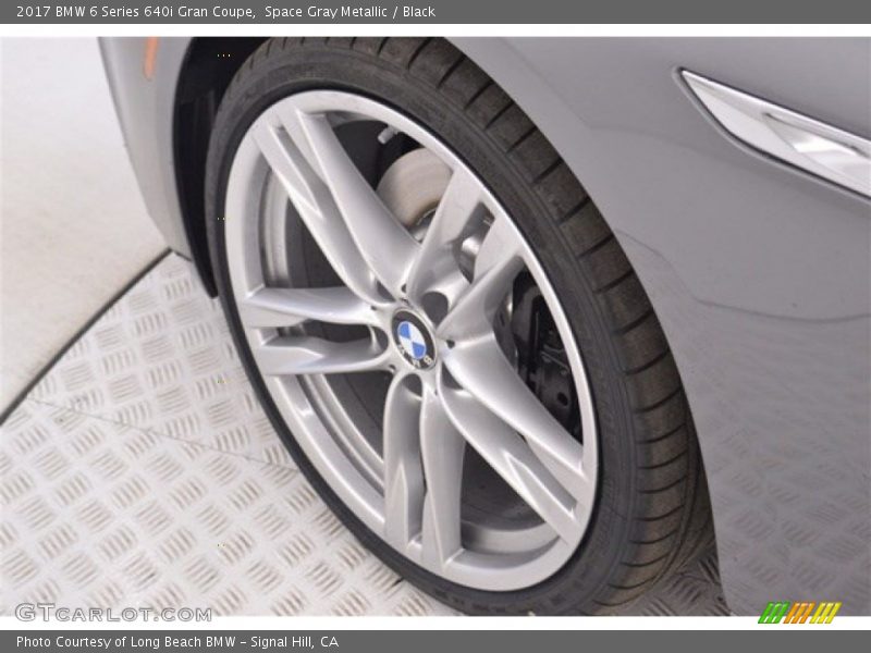 Space Gray Metallic / Black 2017 BMW 6 Series 640i Gran Coupe