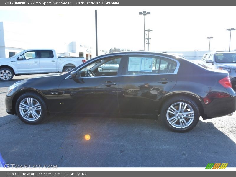 Black Obsidian / Graphite 2012 Infiniti G 37 x S Sport AWD Sedan