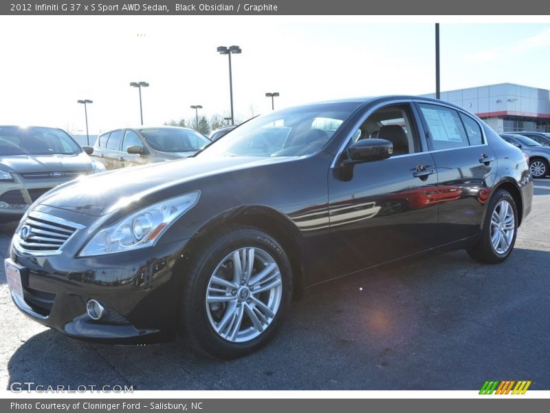 Black Obsidian / Graphite 2012 Infiniti G 37 x S Sport AWD Sedan