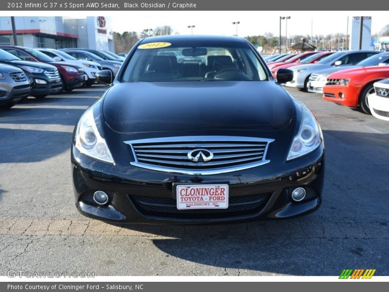 Black Obsidian / Graphite 2012 Infiniti G 37 x S Sport AWD Sedan
