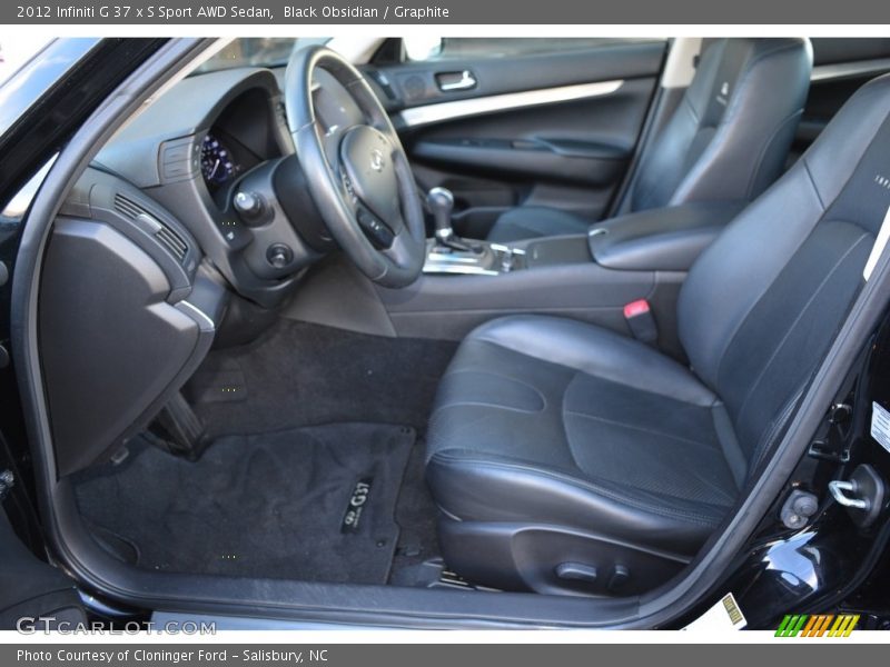 Black Obsidian / Graphite 2012 Infiniti G 37 x S Sport AWD Sedan