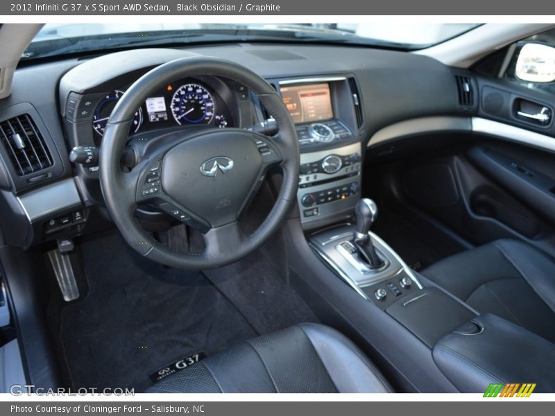 Black Obsidian / Graphite 2012 Infiniti G 37 x S Sport AWD Sedan