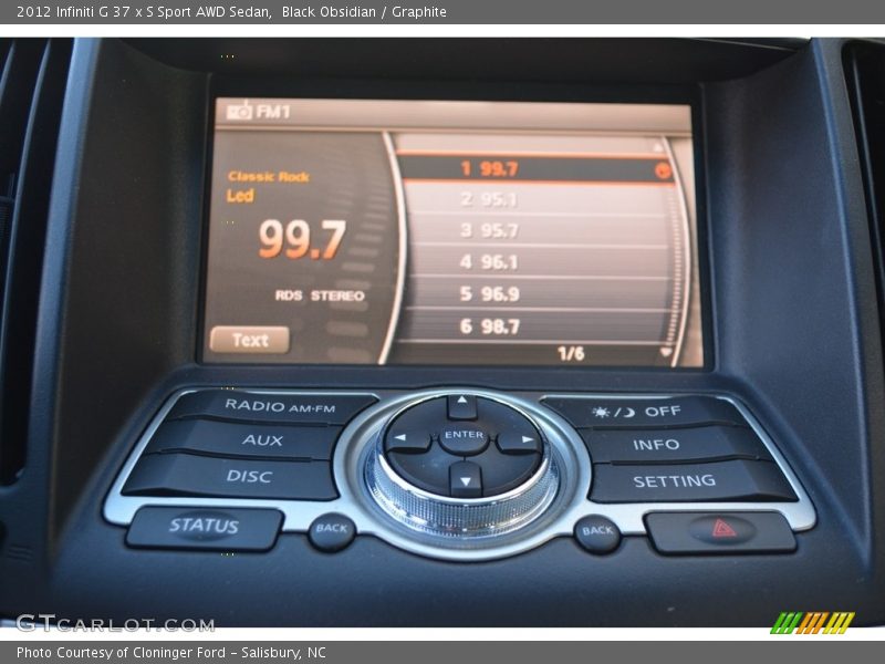 Black Obsidian / Graphite 2012 Infiniti G 37 x S Sport AWD Sedan