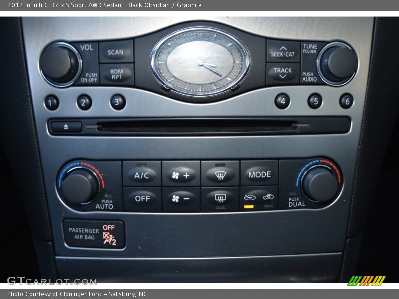 Black Obsidian / Graphite 2012 Infiniti G 37 x S Sport AWD Sedan