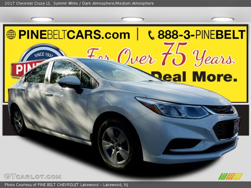 Summit White / Dark Atmosphere/Medium Atmosphere 2017 Chevrolet Cruze LS