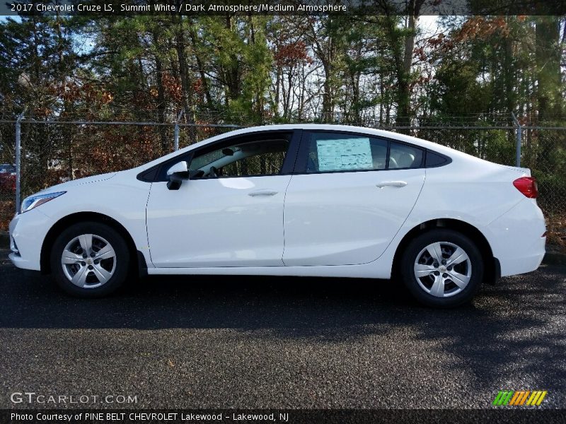 Summit White / Dark Atmosphere/Medium Atmosphere 2017 Chevrolet Cruze LS