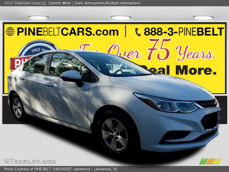 Summit White / Dark Atmosphere/Medium Atmosphere 2017 Chevrolet Cruze LS