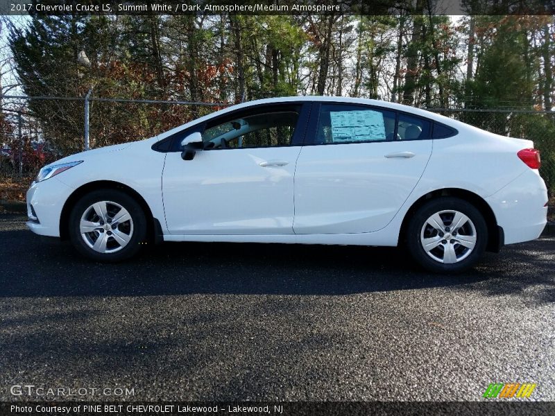 Summit White / Dark Atmosphere/Medium Atmosphere 2017 Chevrolet Cruze LS