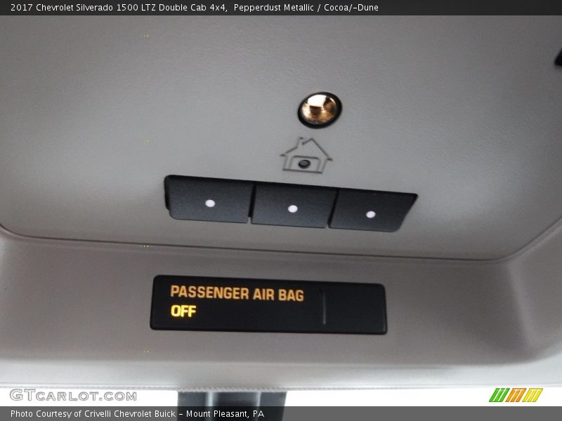 Pepperdust Metallic / Cocoa/­Dune 2017 Chevrolet Silverado 1500 LTZ Double Cab 4x4