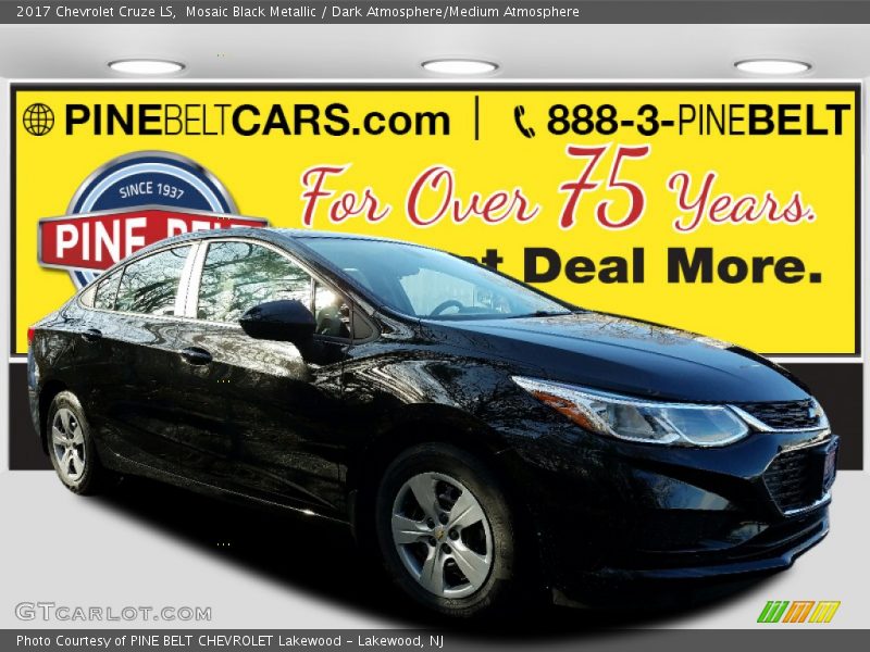 Mosaic Black Metallic / Dark Atmosphere/Medium Atmosphere 2017 Chevrolet Cruze LS