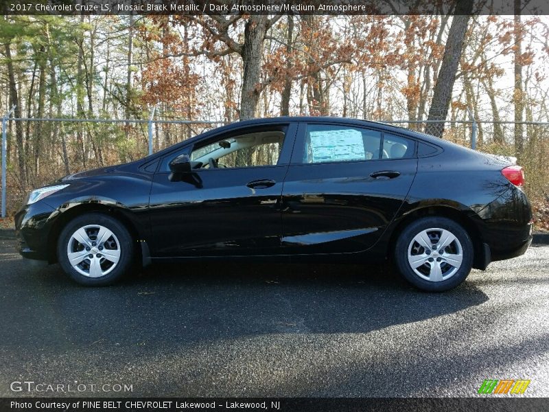 Mosaic Black Metallic / Dark Atmosphere/Medium Atmosphere 2017 Chevrolet Cruze LS