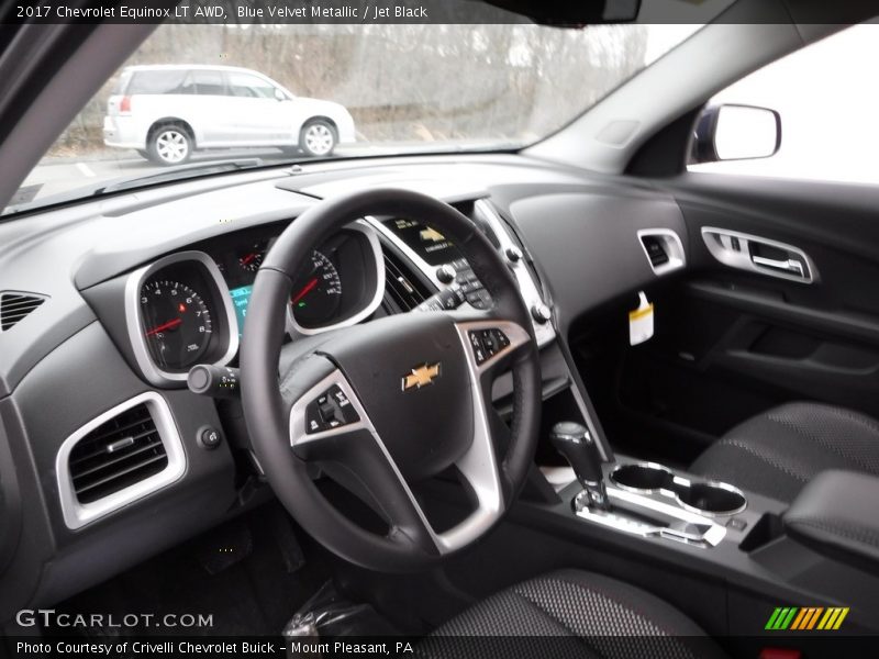 Blue Velvet Metallic / Jet Black 2017 Chevrolet Equinox LT AWD