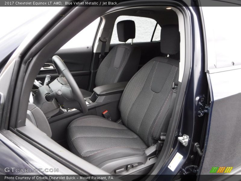 Blue Velvet Metallic / Jet Black 2017 Chevrolet Equinox LT AWD