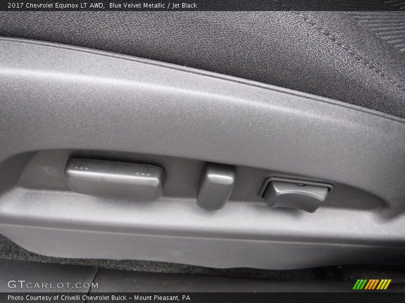 Blue Velvet Metallic / Jet Black 2017 Chevrolet Equinox LT AWD