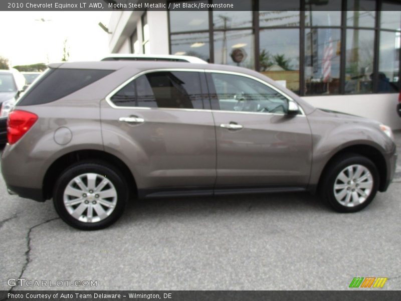 Mocha Steel Metallic / Jet Black/Brownstone 2010 Chevrolet Equinox LT AWD