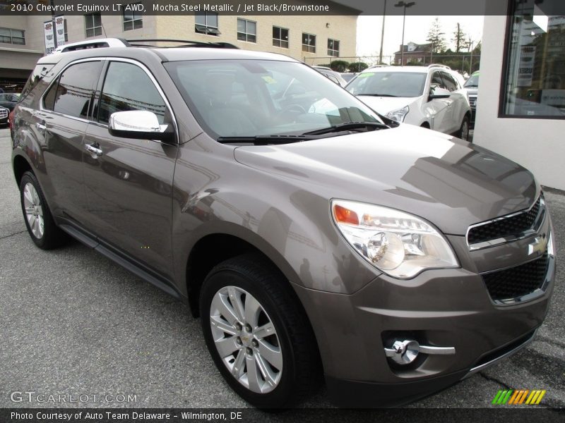 Mocha Steel Metallic / Jet Black/Brownstone 2010 Chevrolet Equinox LT AWD