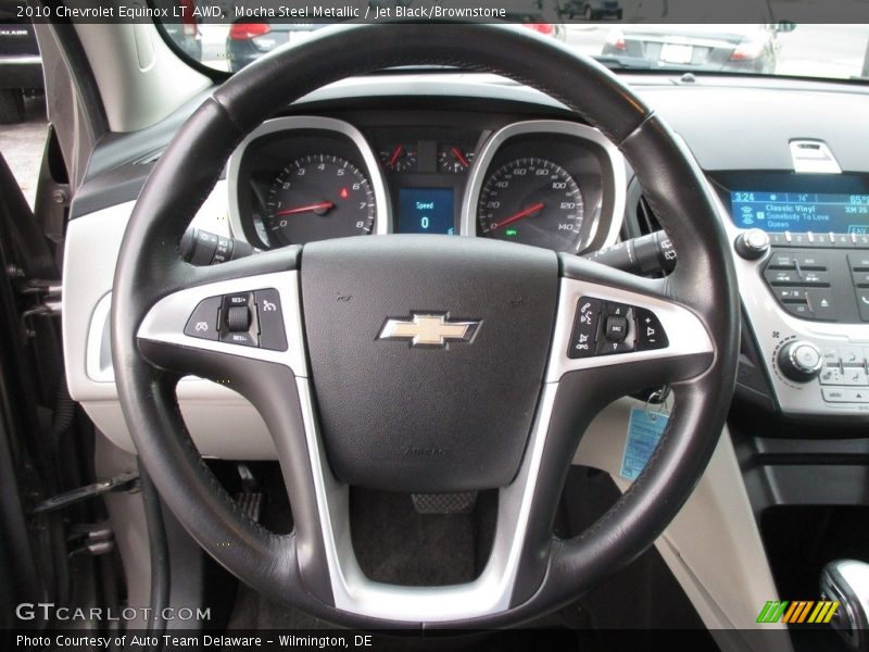 Mocha Steel Metallic / Jet Black/Brownstone 2010 Chevrolet Equinox LT AWD