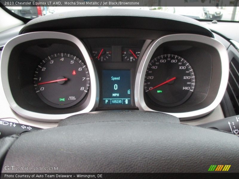 Mocha Steel Metallic / Jet Black/Brownstone 2010 Chevrolet Equinox LT AWD