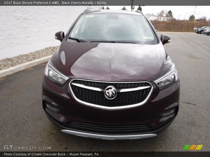 Black Cherry Metallic / Ebony 2017 Buick Encore Preferred II AWD