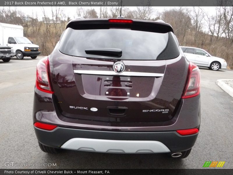 Black Cherry Metallic / Ebony 2017 Buick Encore Preferred II AWD