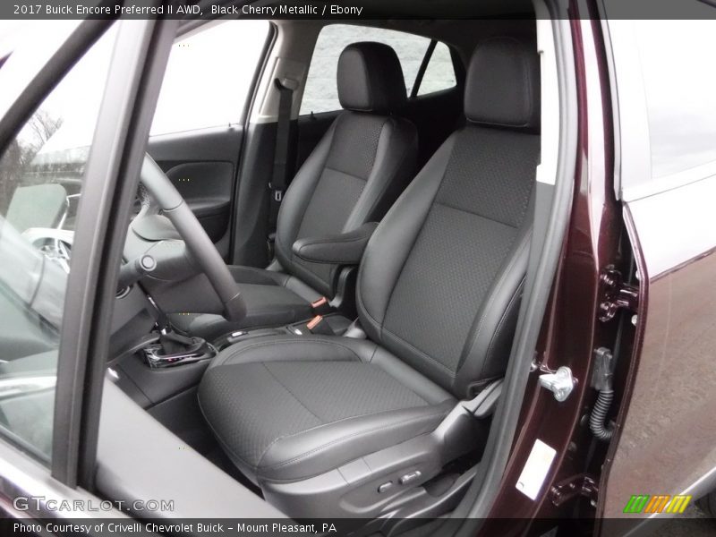 Black Cherry Metallic / Ebony 2017 Buick Encore Preferred II AWD