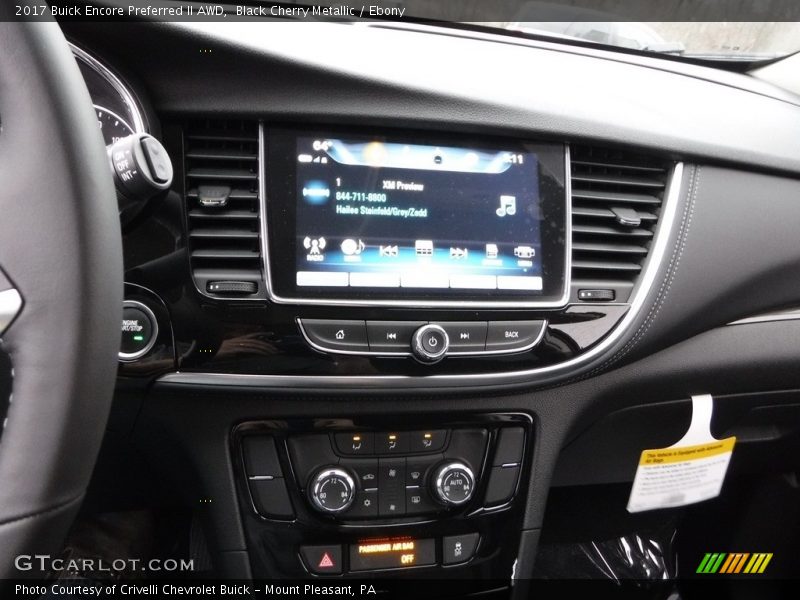 Black Cherry Metallic / Ebony 2017 Buick Encore Preferred II AWD