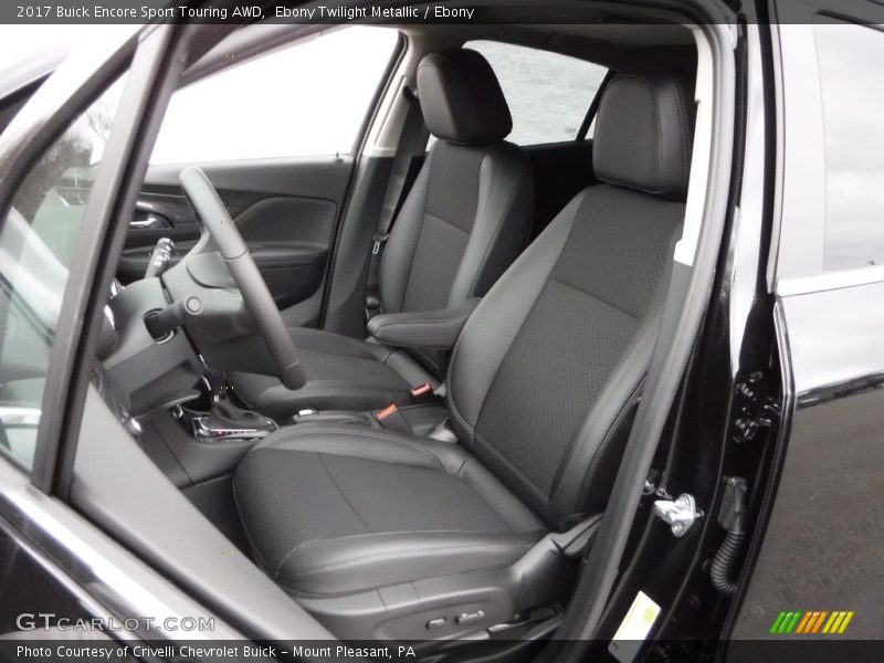 Front Seat of 2017 Encore Sport Touring AWD