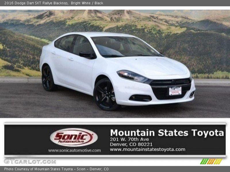 Bright White / Black 2016 Dodge Dart SXT Rallye Blacktop