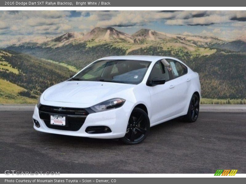 Bright White / Black 2016 Dodge Dart SXT Rallye Blacktop