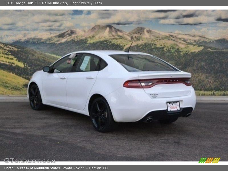 Bright White / Black 2016 Dodge Dart SXT Rallye Blacktop