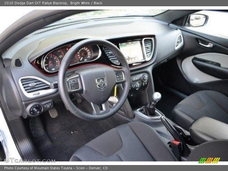 Bright White / Black 2016 Dodge Dart SXT Rallye Blacktop