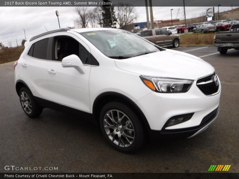 Summit White / Ebony 2017 Buick Encore Sport Touring AWD
