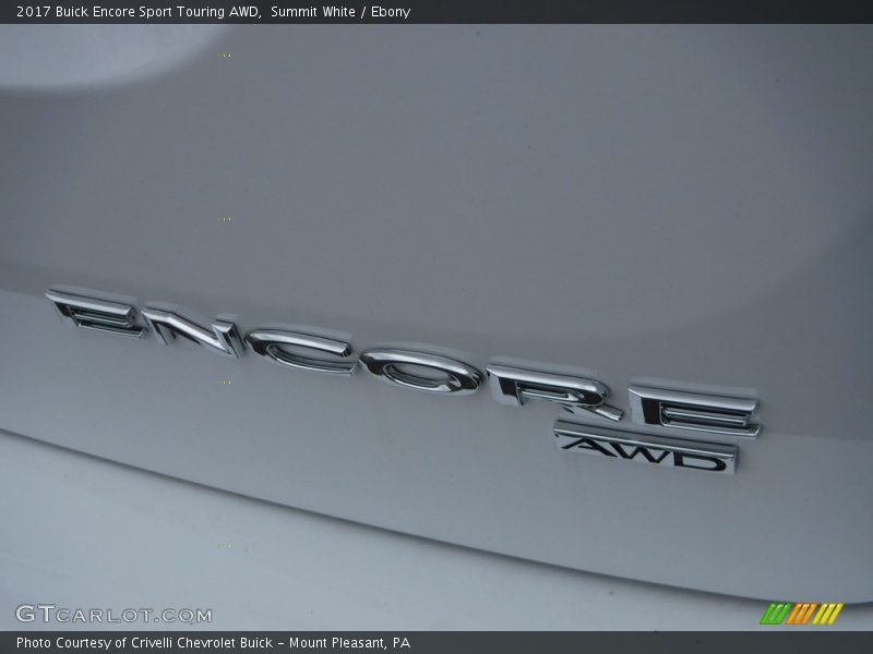 Summit White / Ebony 2017 Buick Encore Sport Touring AWD