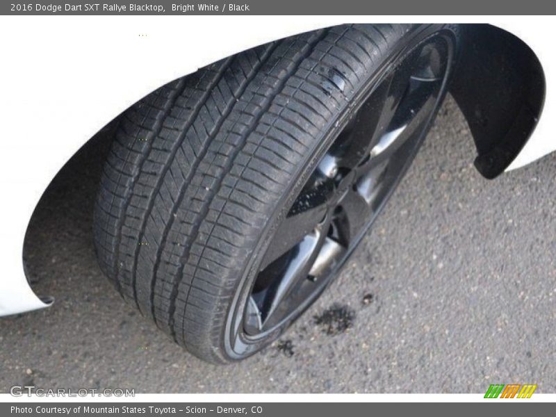 Bright White / Black 2016 Dodge Dart SXT Rallye Blacktop