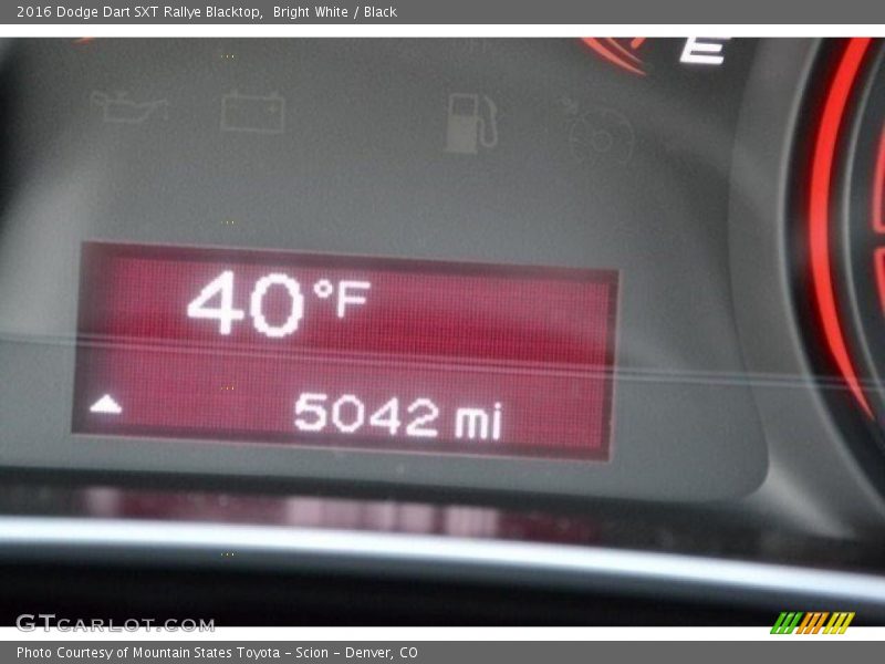 Bright White / Black 2016 Dodge Dart SXT Rallye Blacktop