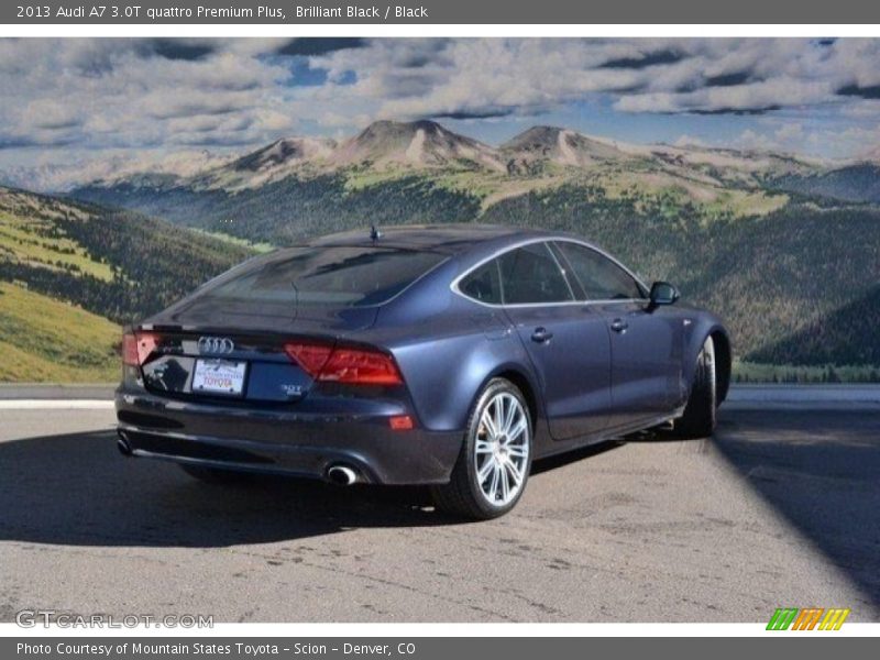 Brilliant Black / Black 2013 Audi A7 3.0T quattro Premium Plus