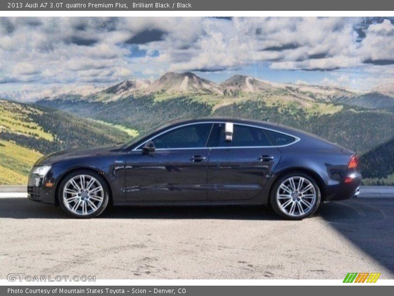 Brilliant Black / Black 2013 Audi A7 3.0T quattro Premium Plus