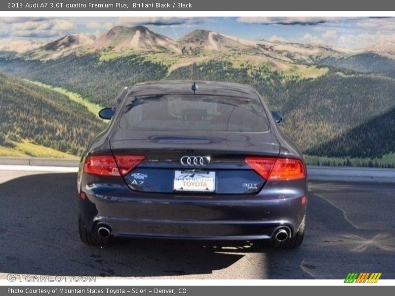 Brilliant Black / Black 2013 Audi A7 3.0T quattro Premium Plus