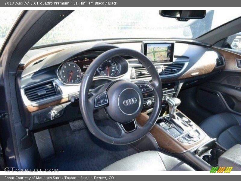 Brilliant Black / Black 2013 Audi A7 3.0T quattro Premium Plus